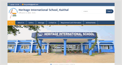Desktop Screenshot of heritageschoolkaithal.org