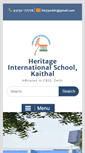 Mobile Screenshot of heritageschoolkaithal.org